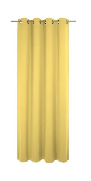 Nature by Adam Nature by Adam Vorhang aus 100% Bio-Baumwolle - Made in Germany - Uni Collection light, Gelb, – Produktbild 3 von 7
