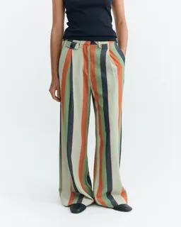 thinking mu Thinking MU Damen vegan Hose Weites Bein Low Rise Pat Multicolor Gestreift – Produktbild 1 von 1