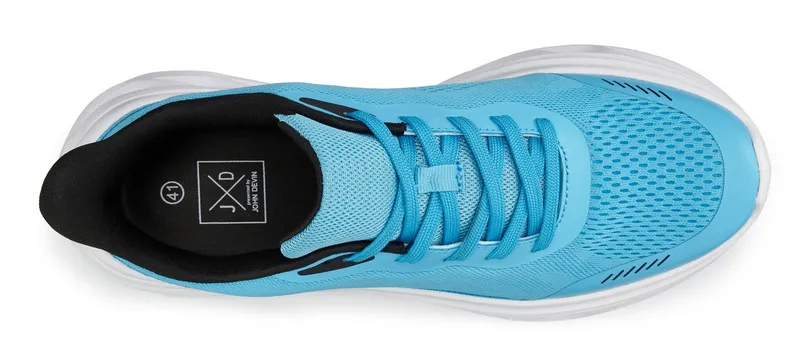 John Devin John Devin Schnürschuh, Freizeitschuhe, Schnürhalbschuhe, Halbschuh, Turnschuh Sneaker NEU im sportiven Look aus luftigem Mesh-Material VEGAN, Blau, – Produktbild 3 von 5