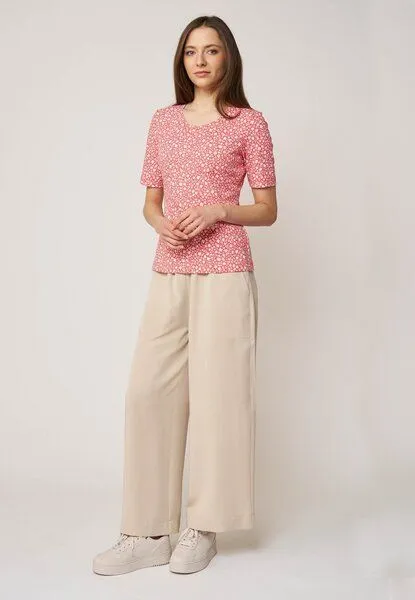 LANA Organic LANA Organic Basic Shirt aus Bio Baumwolle für Damen, Modell Vinnie, Cinthia coral, – Produktbild 3 von 4