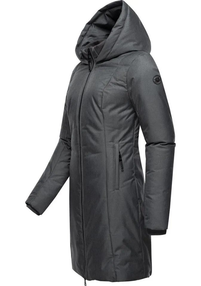 ragwear ragwear Wintermantel Amarri Wasserdichter Winterparka mit großer Kapuze, Schwarz, – Produktbild 3 von 4