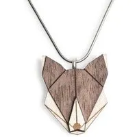BeWooden BeWooden Halskette Wolf | Kette mit Anhänger aus Holz – Produktbild 1 von 1