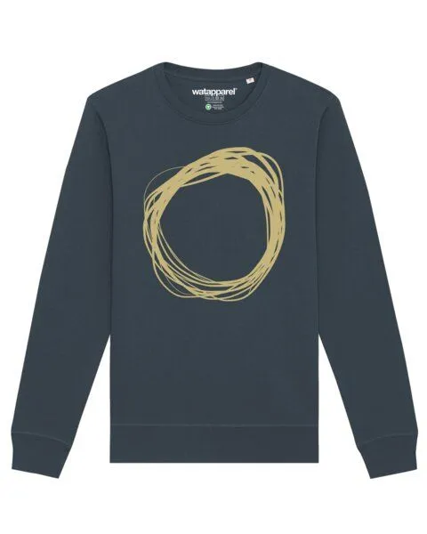 watapparel watapparel Sweatshirt Unisex Kreis, India ink grey, – Produktbild 1 von 3