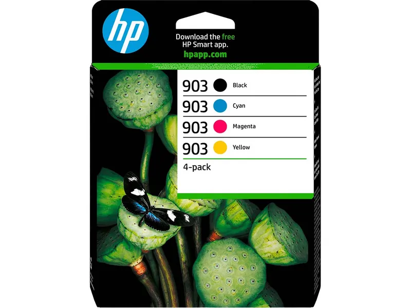 Hewlett Packard HP 4er Set Tintenpatronen 903 schwarz, cyan, magenta, gelb – Produktbild 1 von 1