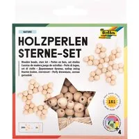 folia folia Holzperlen Sterne Set "Nature", 161-tlg. – Produktbild 1 von 1