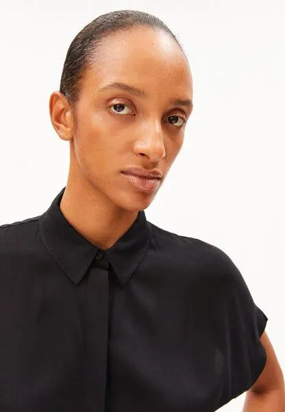 ARMEDANGELS ARMEDANGELS LARISAANA Damen Bluse aus LENZING ECOVERO Viskose, Black, – Produktbild 3 von 4