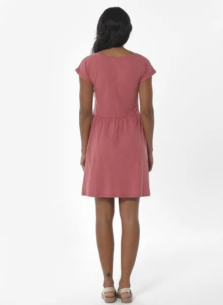 ORGANICATION ORGANICATION Slub-Jersey-Kleid aus Bio-Baumwolle, Rosa (desert rose), – Produktbild 3 von 4