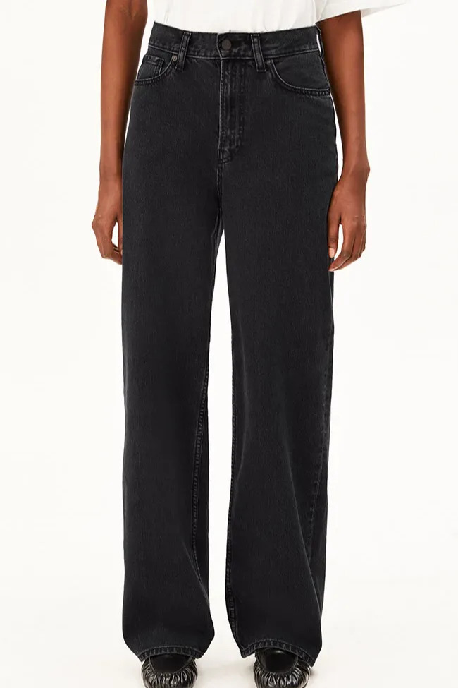 ARMEDANGELS ARMEDANGELS Damen vegan Jeans Enijaa Ebony Black, Schwarz, – Produktbild 2 von 2
