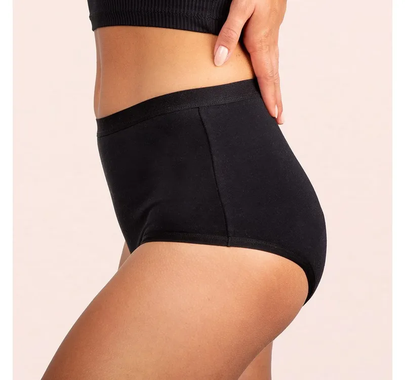 Taynie Taynie Inkontinenzslip Comfort ultra Inkontinenzunterwäsche / Inkontinenzslip aus Bio Baumwolle, Schwarz, – Produktbild 4 von 5