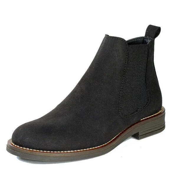 Fairticken Fairticken GAGROA vegane Chelsea Stiefeletten Women in Suede-Optik, Schwarz, – Produktbild 1 von 4