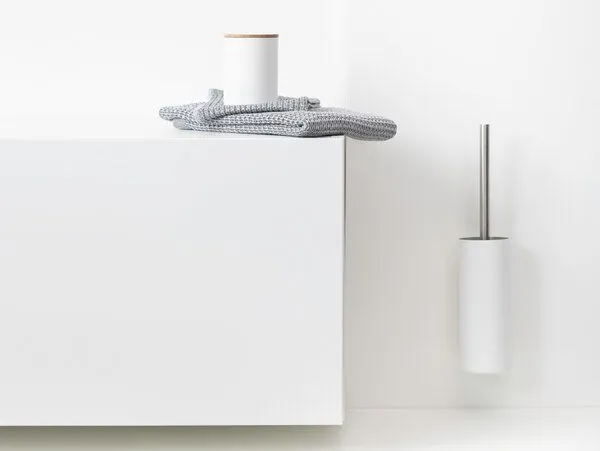 werkvoll by Lena Peter werkvoll by Lena Peter Recycling Wandhalter WC-Bürste FIRE mit Edelstahlgriff, Silber, – Produktbild 4 von 4