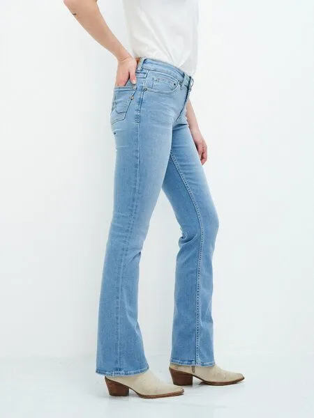 Kuyichi Kuyichi Damen Jeans Bootcut Amy Lucky Vintage Bio-Baumwolle, Blau, – Produktbild 3 von 4