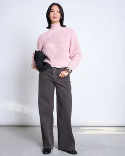 JAN N JUNE JAN N JUNE Damen vegan Pullover Ola Blassrosa – Produktbild 1 von 1