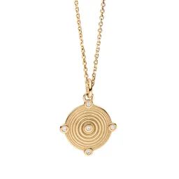 Maren Jewellery Memories of the Sea Anhänger an Kette - 18K Gelbgold & Labordiamanten – Produktbild 1 von 1