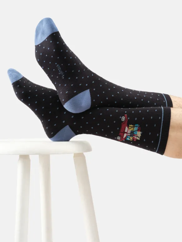 Thought Socken Modell: Driving Home for Christmas, Black marl, – Produktbild 1 von 1