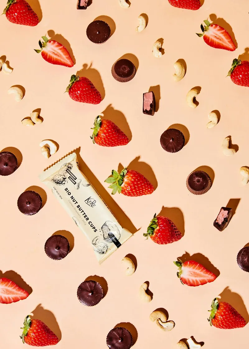 KoRo Bio Nut Butter Cups Cashew-Strawberry 12 x 3 x 13 g – Produktbild 5 von 5