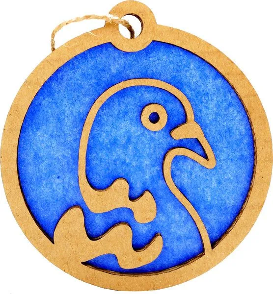 roots of compassion roots of compassion Upcycling-Baumschmuck "Taube" | 6 St. | Weihnachten, Deko, Weihnachtsbaum, Geschenk – Produktbild 2 von 4