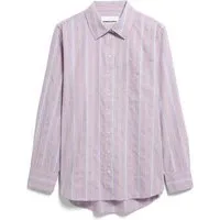 ARMEDANGELS ARMEDANGELS STRIPE Damen Bluse aus 100% Bio-Baumwolle, Moonlit lilac-sandstone, – Produktbild 2 von 5