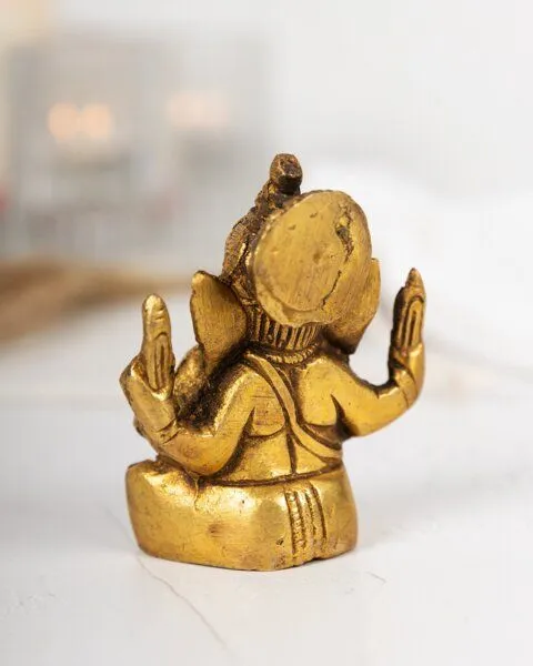 Oh Shanti Oh Shanti Ganesh Messingfigur – Produktbild 4 von 4