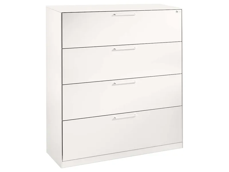 Hängeregistraturschrank "Pureness", Höhe 131 cm (BxT) 120 x 43,5, Weiß, – Produktbild 1 von 1