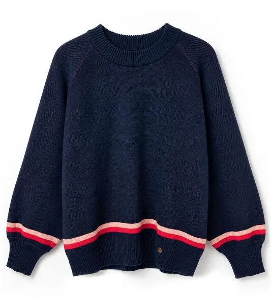Gary Mash GARY MASH Strickpullover Hilda aus Biobaumwolle, Peace (blau), – Produktbild 4 von 4