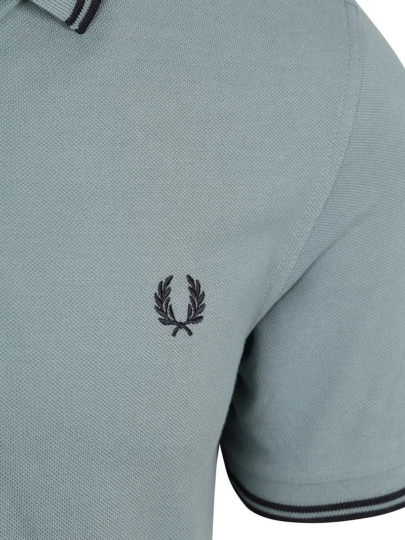 Fred Perry Fred Perry Polo Twin Tipped M3600 Blau Z56 - Größe M, Blau, – Produktbild 5 von 5