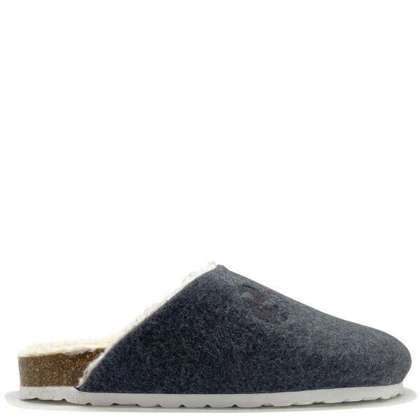 thies Veganer "thies ® Organic Bio Clog" aus zertifizierter Biobaumwolle, Dark grey (dunkelgrau), – Produktbild 1 von 4