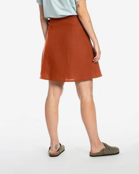 MATONA Matona Wickelrock | Wrap Skirt | aus Leinen, Rooibos, – Produktbild 2 von 4