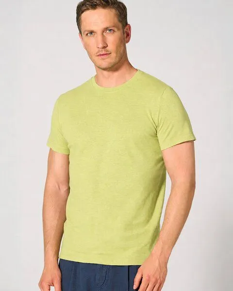 HempAge HempAge Herren T-Shirt Hanf/Bio-Baumwolle, Lind, – Produktbild 1 von 3