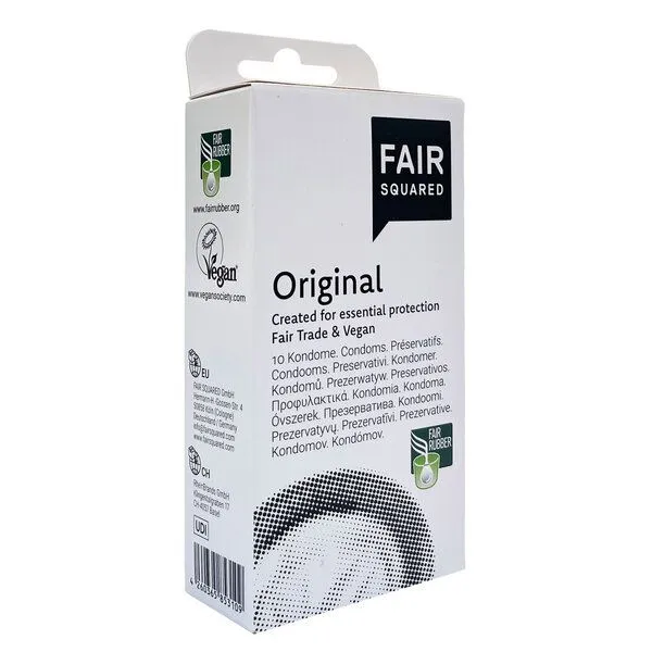 Fair Squared Fair Squared Kondome Original - 10 Stück aus Naturkautschuklatex – Produktbild 1 von 3