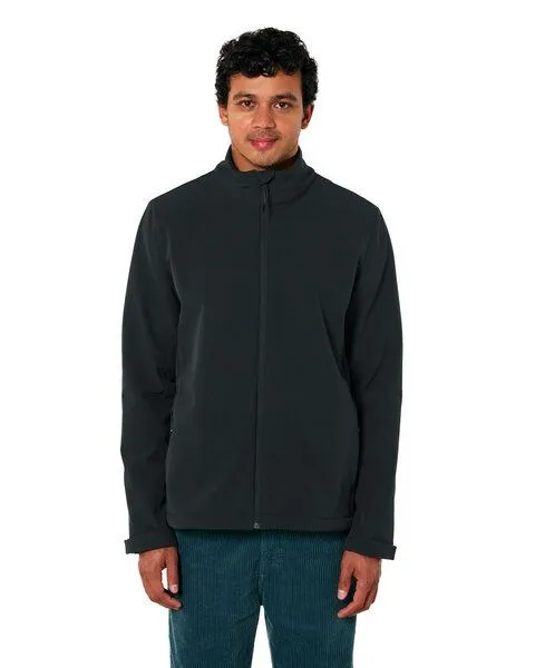 YTWOO YTWOO Herren Eco Softshell Jacke, Schwarz, – Produktbild 1 von 3