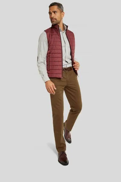 Meyer MEYER SUPER STRETCH DOUBLE-DYE BAUMWOLLCHINO, Gelb (karamell), – Produktbild 2 von 4