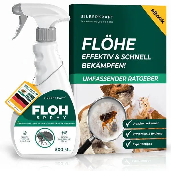 Silberkraft Silberkraft Flohspray Textil & Umgebung inkl. E-Book – Produktbild 1 von 4