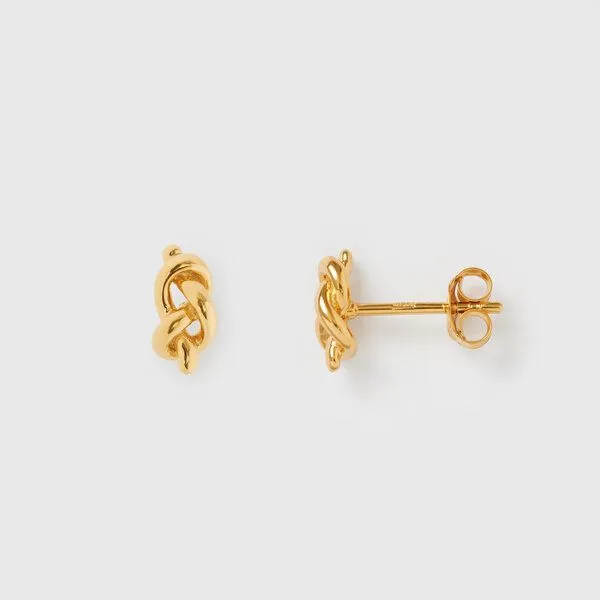 fejn jewelry fejn jewelry Ohrstecker 'knot stud', Gold, – Produktbild 1 von 2