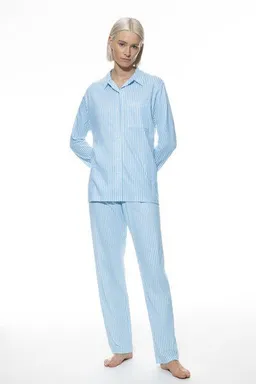 mey Mey Schlafanzug Pyjama lang "Elva" Bio-Baumwolle – Produktbild 1 von 1