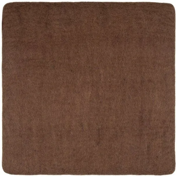 myfelt myfelt Flachfilz Sitzauflage (⌀ 36 cm, 36 x 36 cm), Braun (egon), – Produktbild 1 von 4