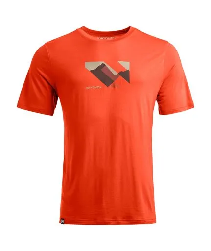 Ortovox Ortovox 140 Cool Landscape Ts, Orange, – Produktbild 1 von 1