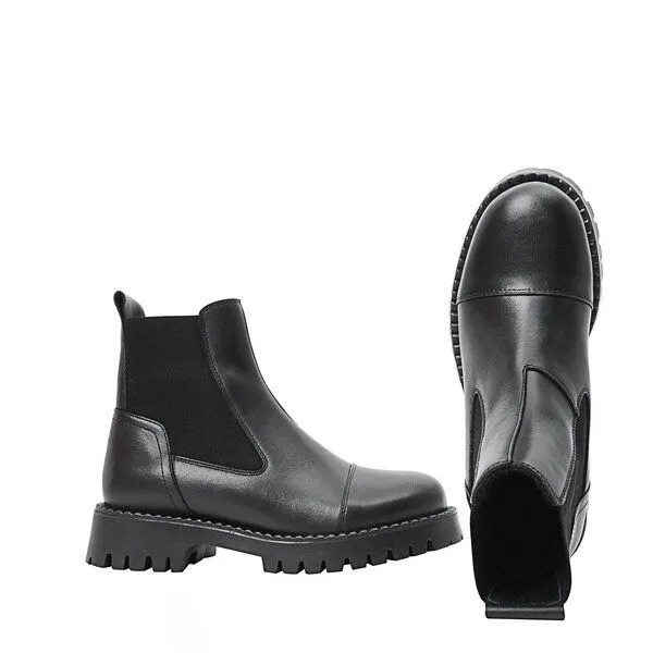 Ten Points Ten Points warm gefütterte Lederboots, Penny, Schwarz, – Produktbild 2 von 3