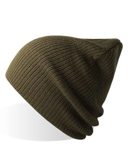 Atlantis Headwear Atlantis Headwear Brad Beanie aus recyceltem Polyester, Olive, – Produktbild 2 von 2