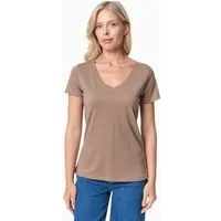 ORGANICATION ORGANICATION TAMARRA | T-Shirt aus TENCEL Modal und Bio-Baumwolle mit V-Ausschnitt – Produktbild 1 von 1