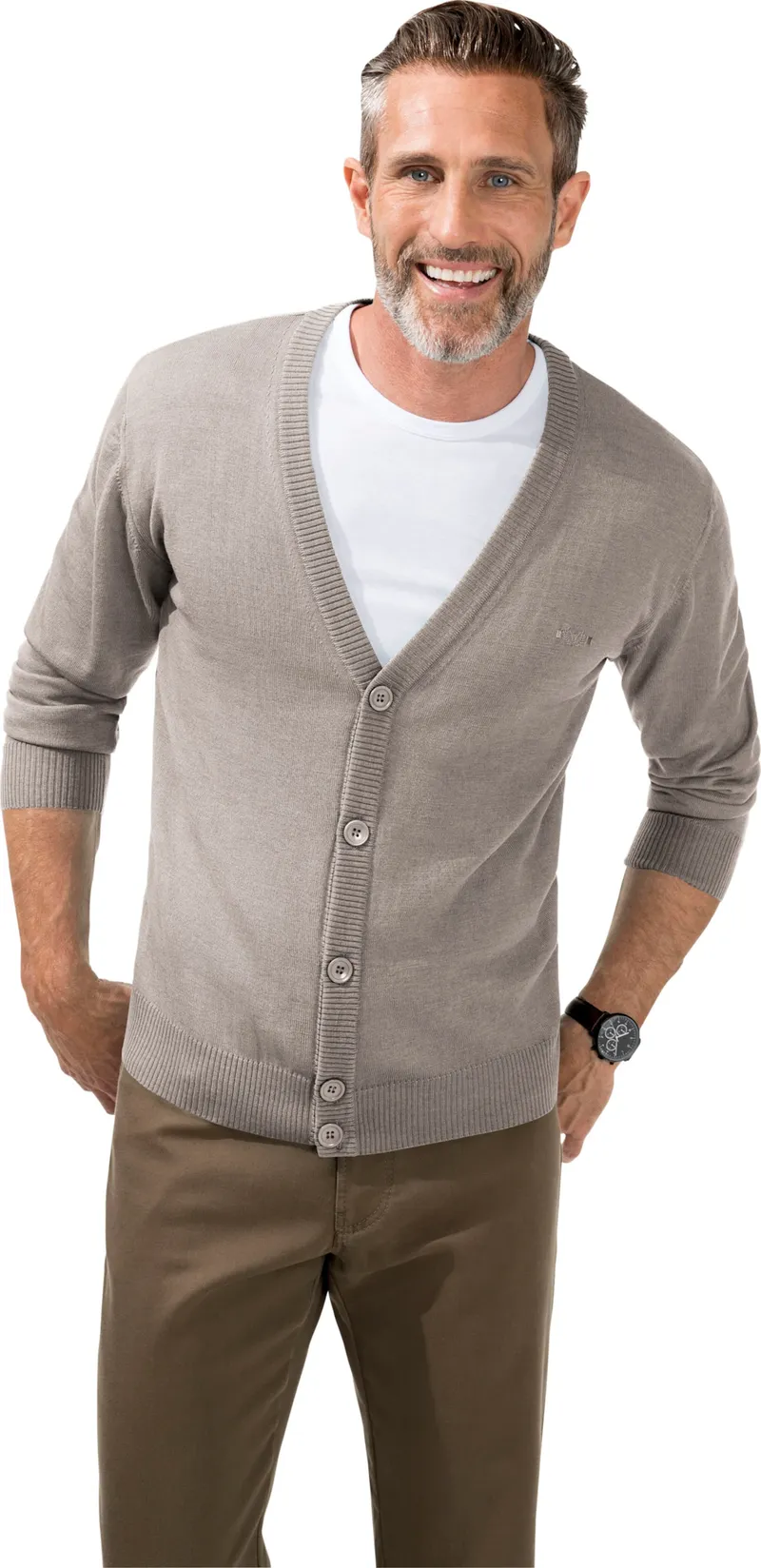 marco donati Cardigan, Natur-meliert, – Produktbild 2 von 2