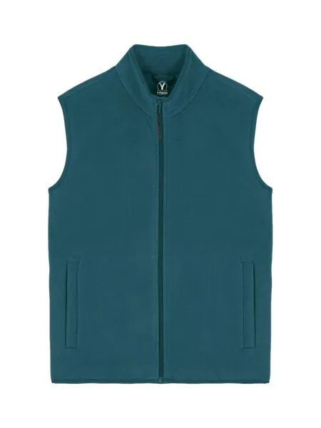 YTWOO YTWOO Herren ärmellose Basic Fleecejacke aus 100% recyceltem Polyester, Sternenblau, – Produktbild 3 von 4