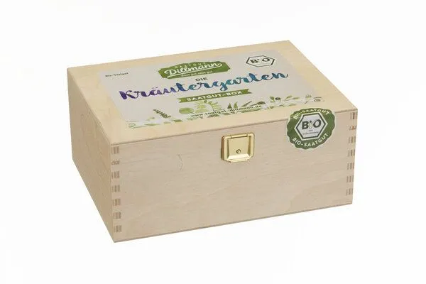 Saatgut Dillmann Saatgut Dillmann Kräutergarten Saatgut-Holzbox S – Produktbild 2 von 4