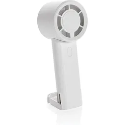 XD Collection XD Collection Twist wiederaufladbarer tragbarer Ventilator aus RCS rABS, Weiß, – Produktbild 1 von 1