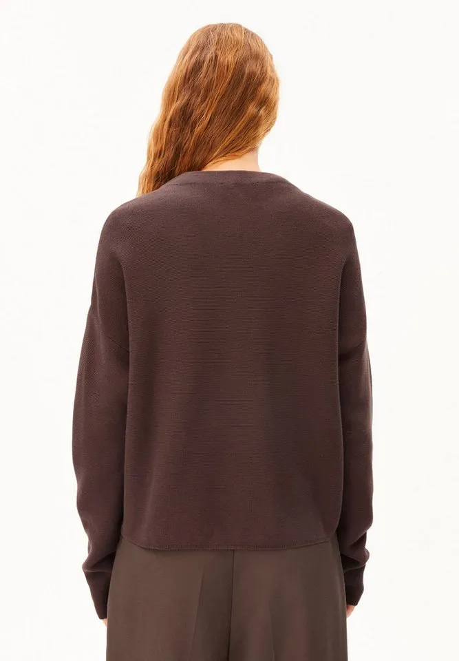ARMEDANGELS ARMEDANGELS Strickpullover MERINAA LINKS LINKS Loose Fit, Braun, – Produktbild 4 von 5