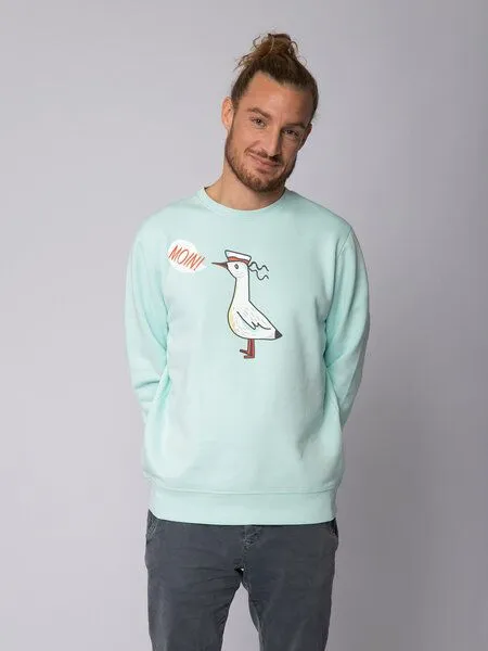 watapparel watapparel Sweatshirt Unisex Moin Seagull, Caribbean blue, – Produktbild 2 von 3