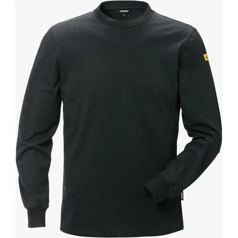 Fristads Langarmshirt Fristads ESD 7082 XTM, Schwarz, – Produktbild 2 von 2