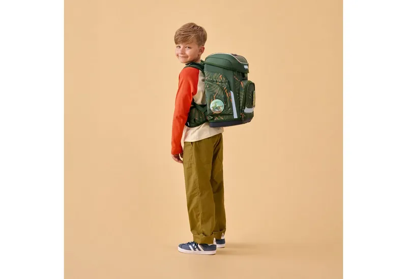 Ergobag Ergobag Schulranzen Schulranzen-Set CUBO ExBärdition 5-teilig (5-teilig), ergonomisch, höhenverstellbar, Your-Size-System, ab 1. Klasse, Grün, – Produktbild 2 von 3