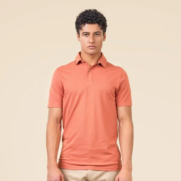 Living Crafts Living Crafts Polo-Shirt - TIRMON, Flame (rot), – Produktbild 1 von 4