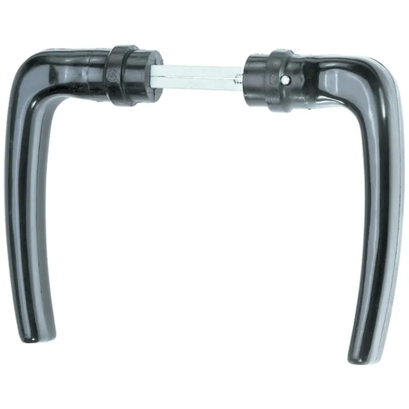 Alberts ALBERTS Türdrücker für Welleng.-Tor, ein Paar, Alu, schw.elox., Abst.Tür-Griff 50mmGriffB115mm – Produktbild 1 von 1